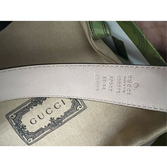 Gucci double g faux pearl belt - Picture 2 of 7